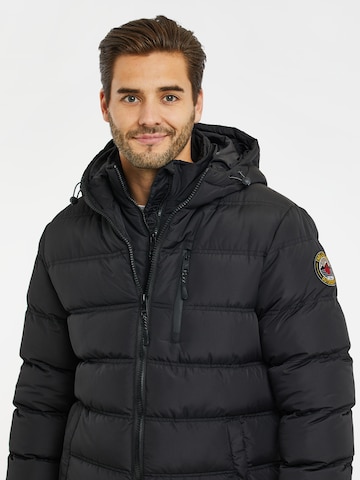 Veste d’hiver 'Stadium' Threadbare en noir