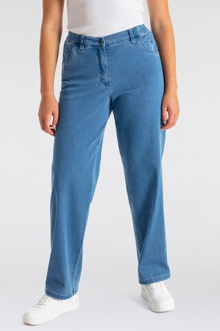 KjBRAND Wide leg Jeans in Blue: front