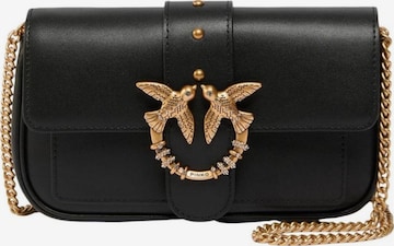 PINKO Skuldertaske 'LOVE POCKET' i sort: forside