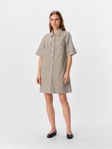 Robe-chemise OBJECT en marron