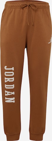 Jordan Tapered Broek 'ESS' in Bruin: voorkant