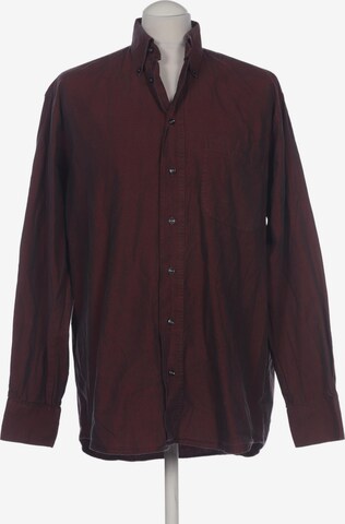 Commander Button Up Shirt in M in Red: front