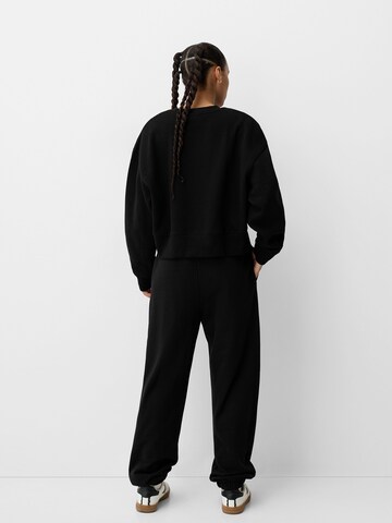 Bershka Sweatshirt in Schwarz