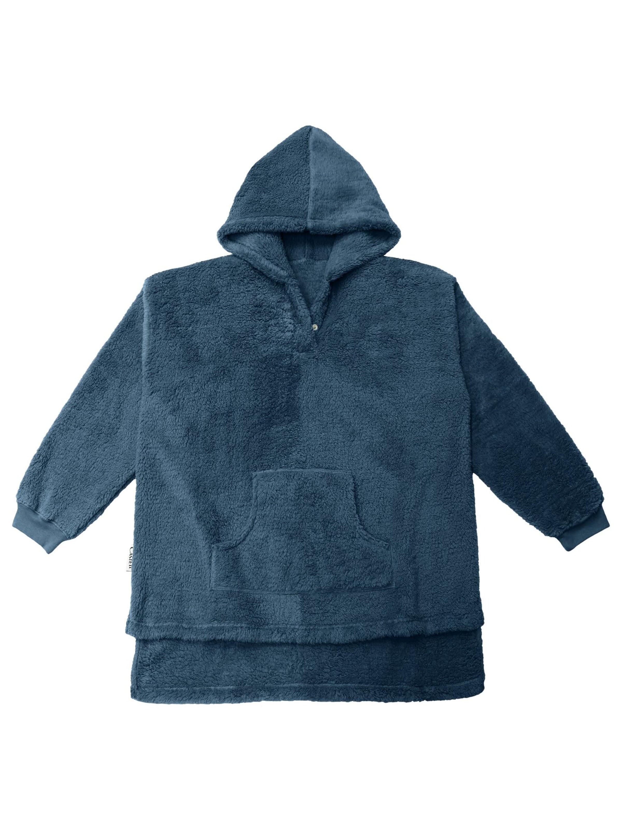Traumhaft schlafen - Castell - Markenbettwäsche Oversized sweater 'Castell Polar Bear Hoodie (0230399)' in Blue: front