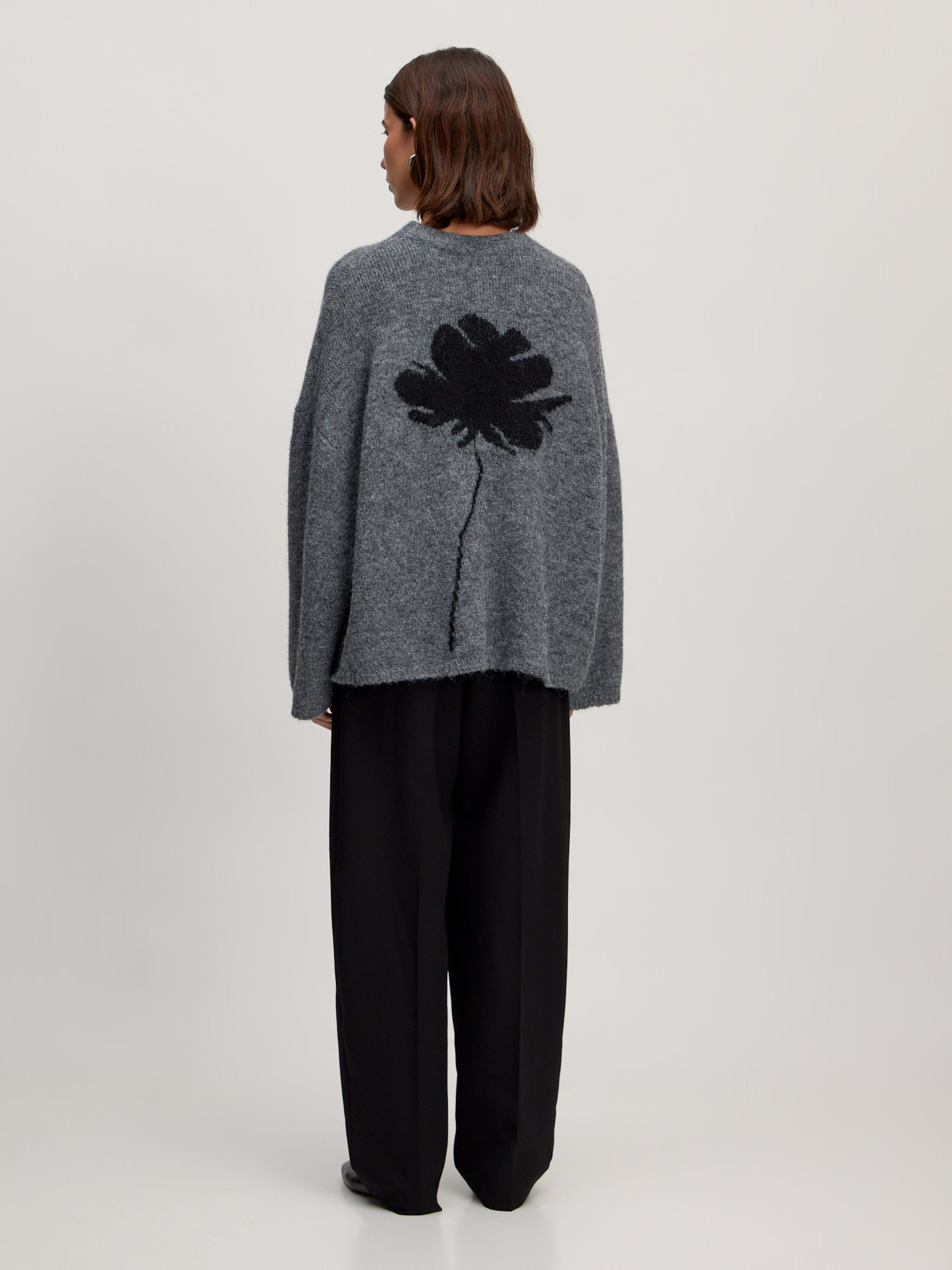 EDITED Produkte Oversize Pullover 'Ulva' grau
