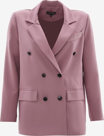 Awesome Apparel Blazer in Pink: front