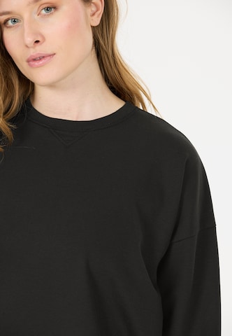 NOU Sweatshirt 'Vacay' in Schwarz