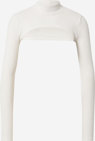 HOLLISTER Sweater in White: front