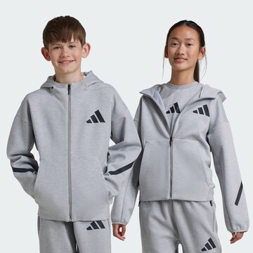 Veste de survêtement 'Z.N.E.' ADIDAS SPORTSWEAR en gris : devant