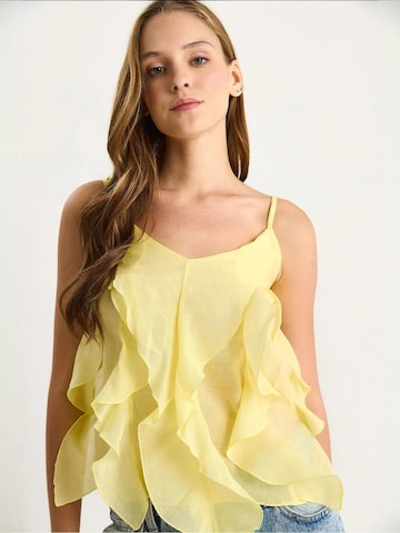 Chemisier Bianco Lucci en jaune