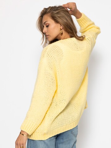 SASSYCLASSY Oversizestrickjacke‌‌‌‌‌‌ in Gelb