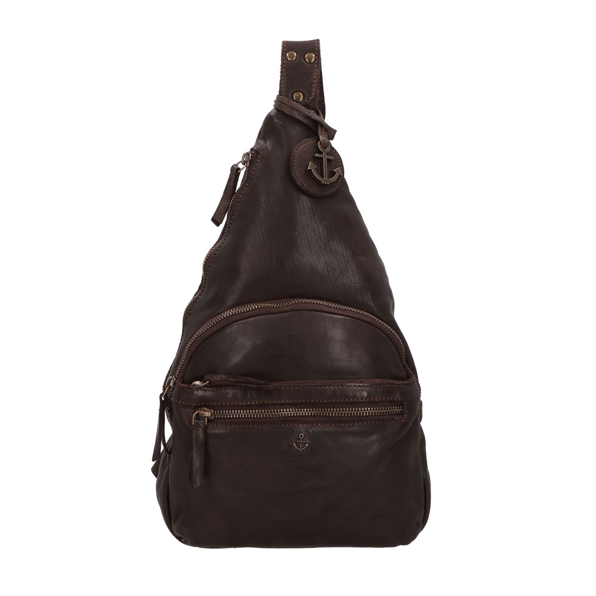 Harbour 2nd Umhängetasche 'Anchor Love Merlin' in Braun: Vorderseite