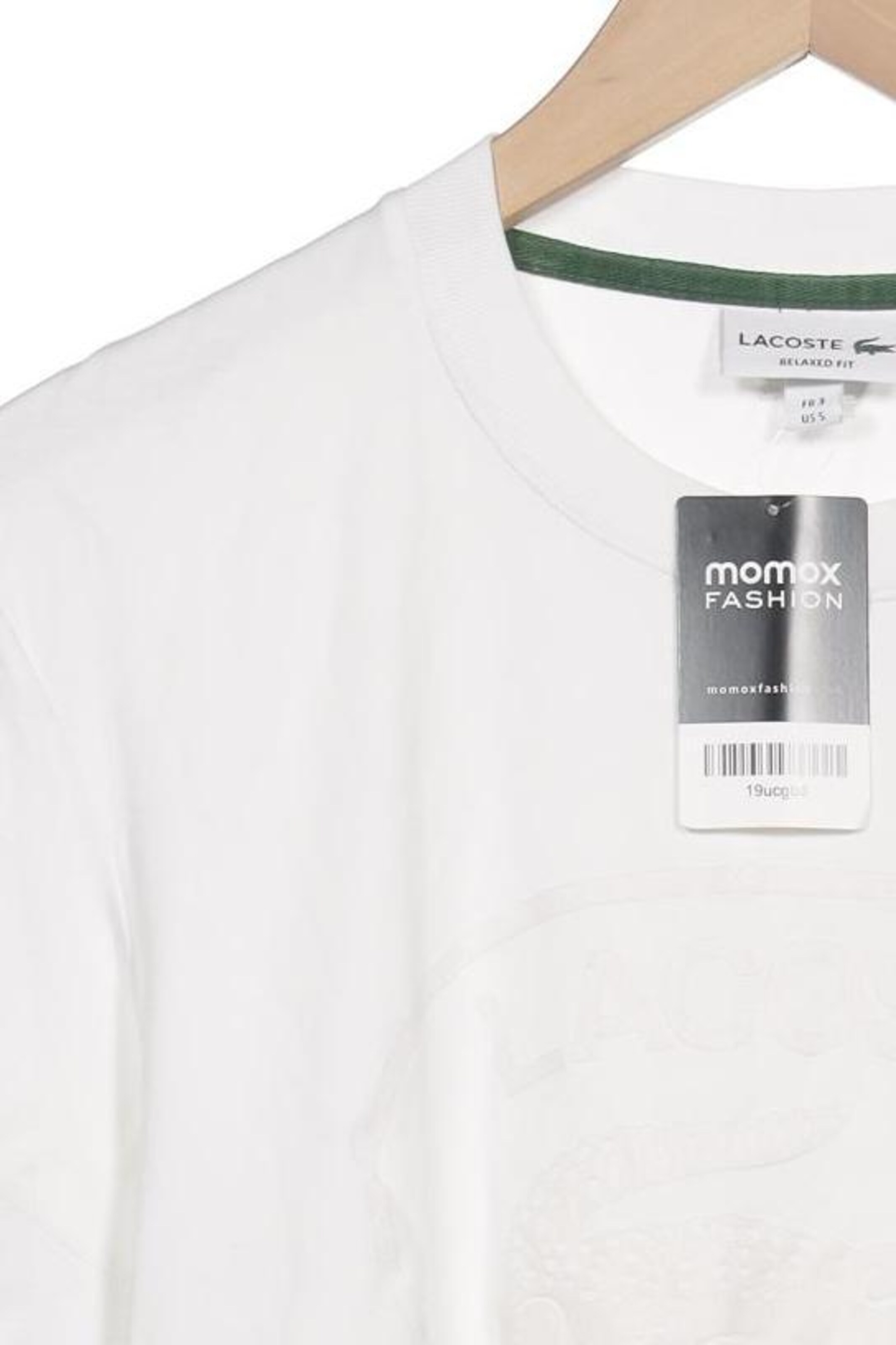LACOSTE T-Shirt S in Weiß