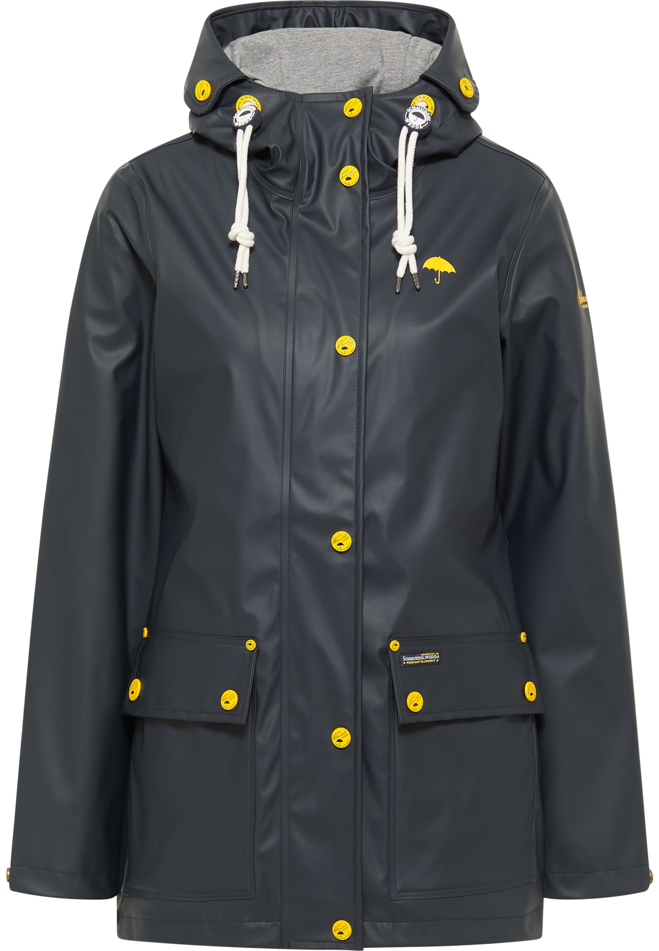 Schmuddelwedda Between-season jacket in Blue: front