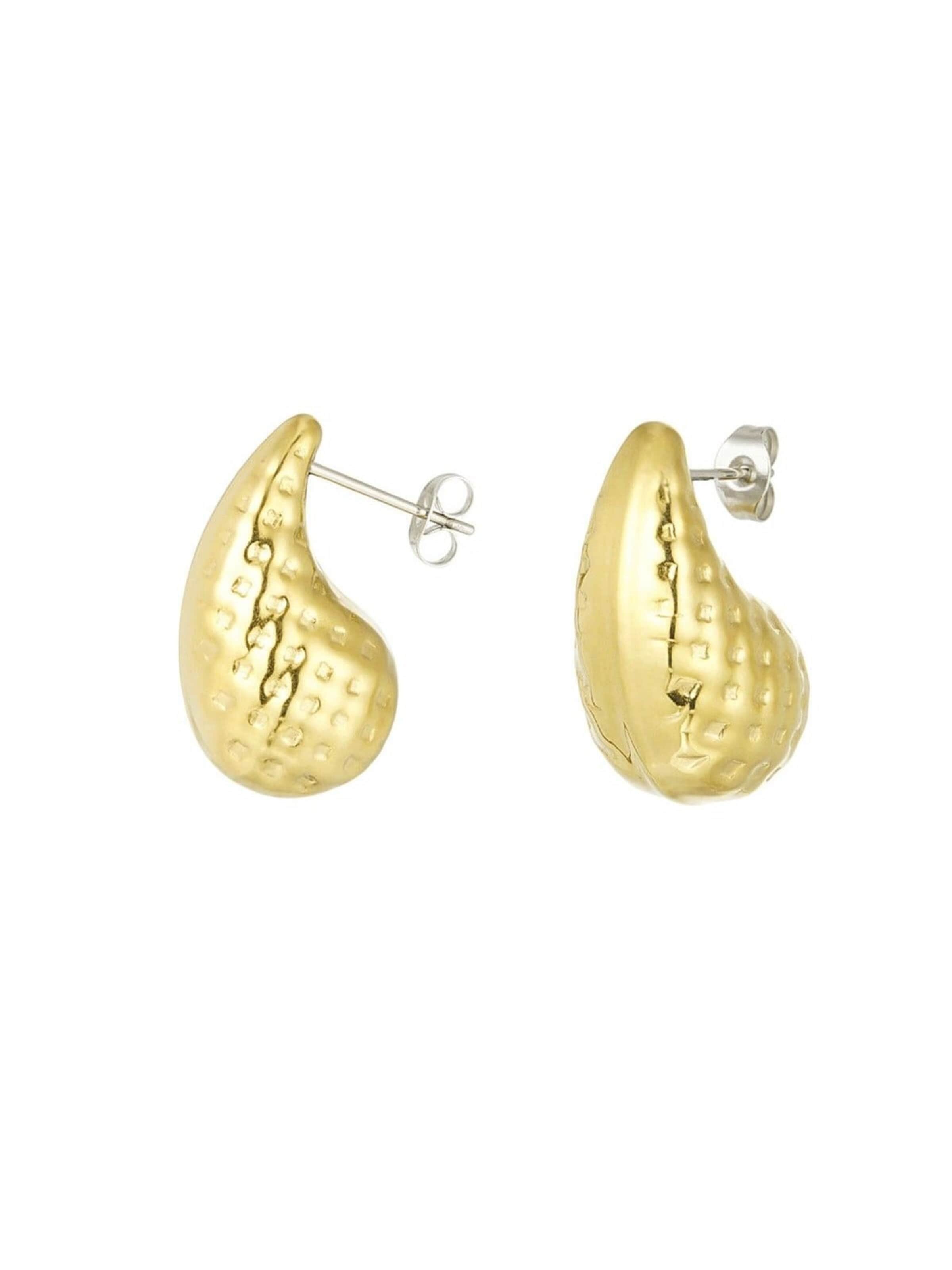 La Moda Me - Pendientes 'Selena' en oro: frente