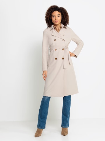 LASCANA Between-Seasons Coat in Beige: front