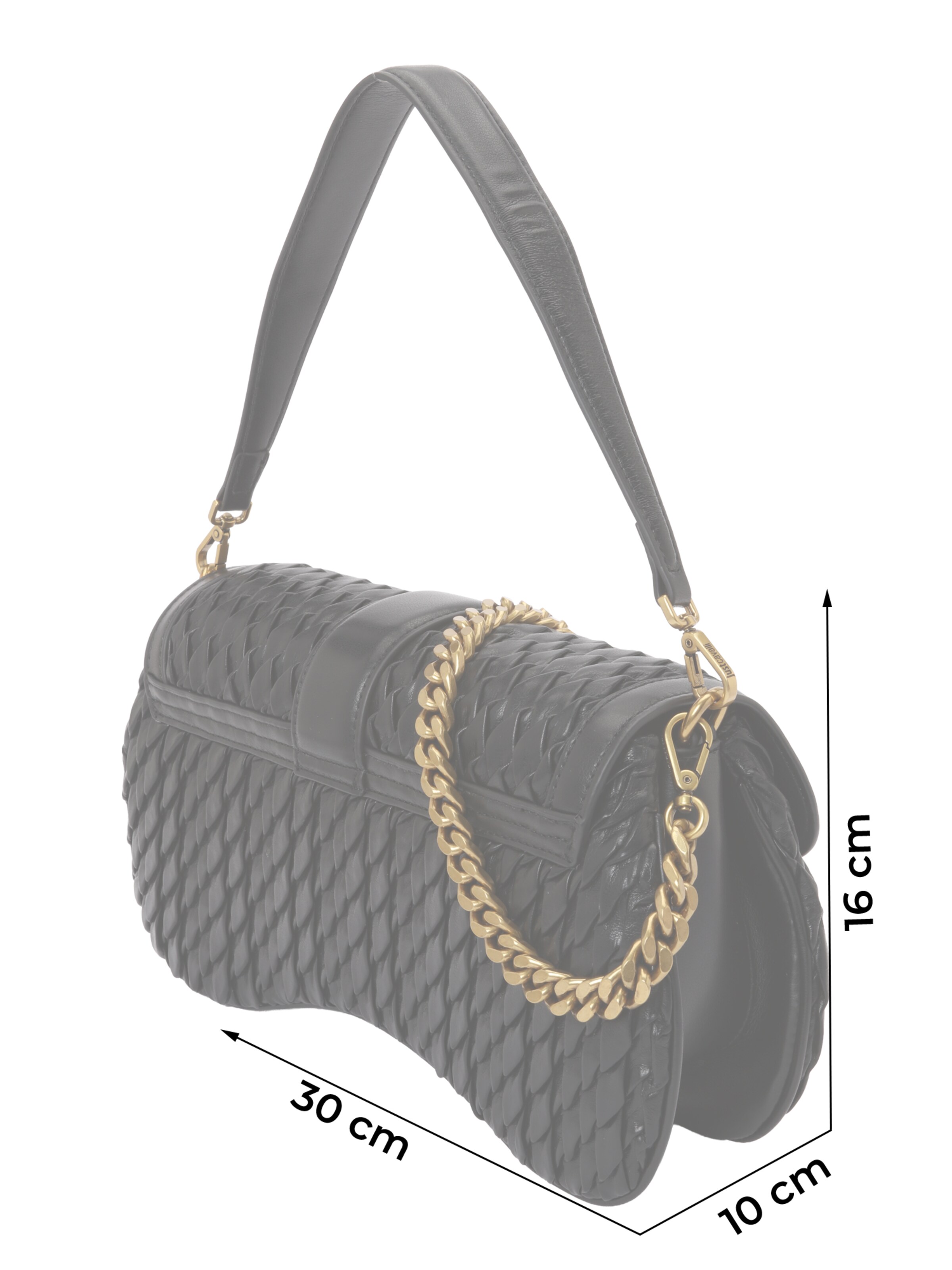 Just Cavalli Torba na ramię w kolorze czarny