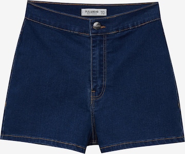 Coupe slim Jean Pull&Bear en bleu : devant