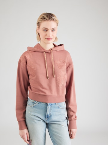 GUESS Sweatshirt in Brown: front