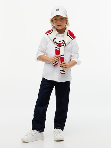 TOMMY HILFIGER Regular fit Button up shirt 'Essential' in White
