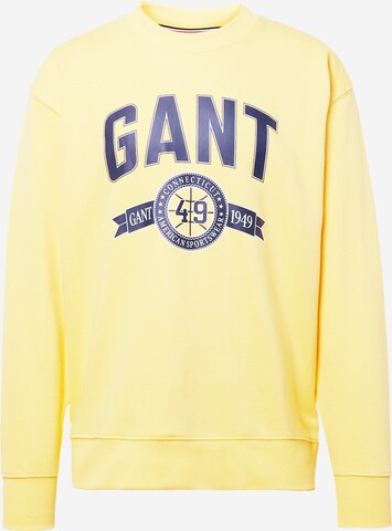 Sweat-shirt GANT en jaune : devant