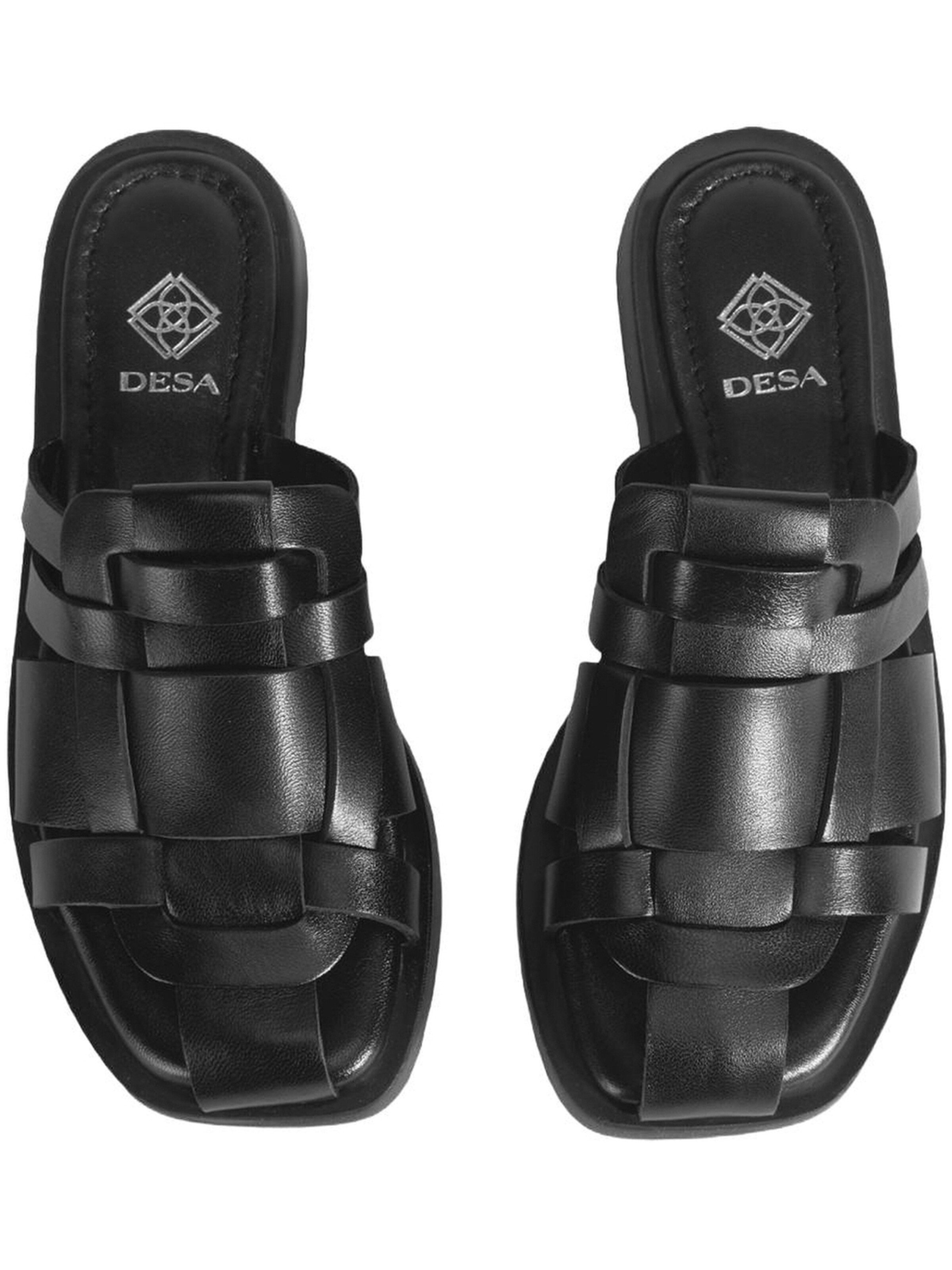 Desa Slippers 'Hausschuhe' in Black