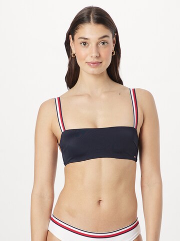 Tommy Hilfiger Underwear Бандо Верх бикини в Синий: спереди