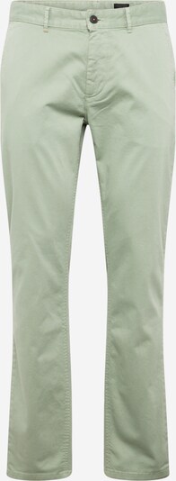 BOSS Pantalon chino en vert clair, Vue avec produit