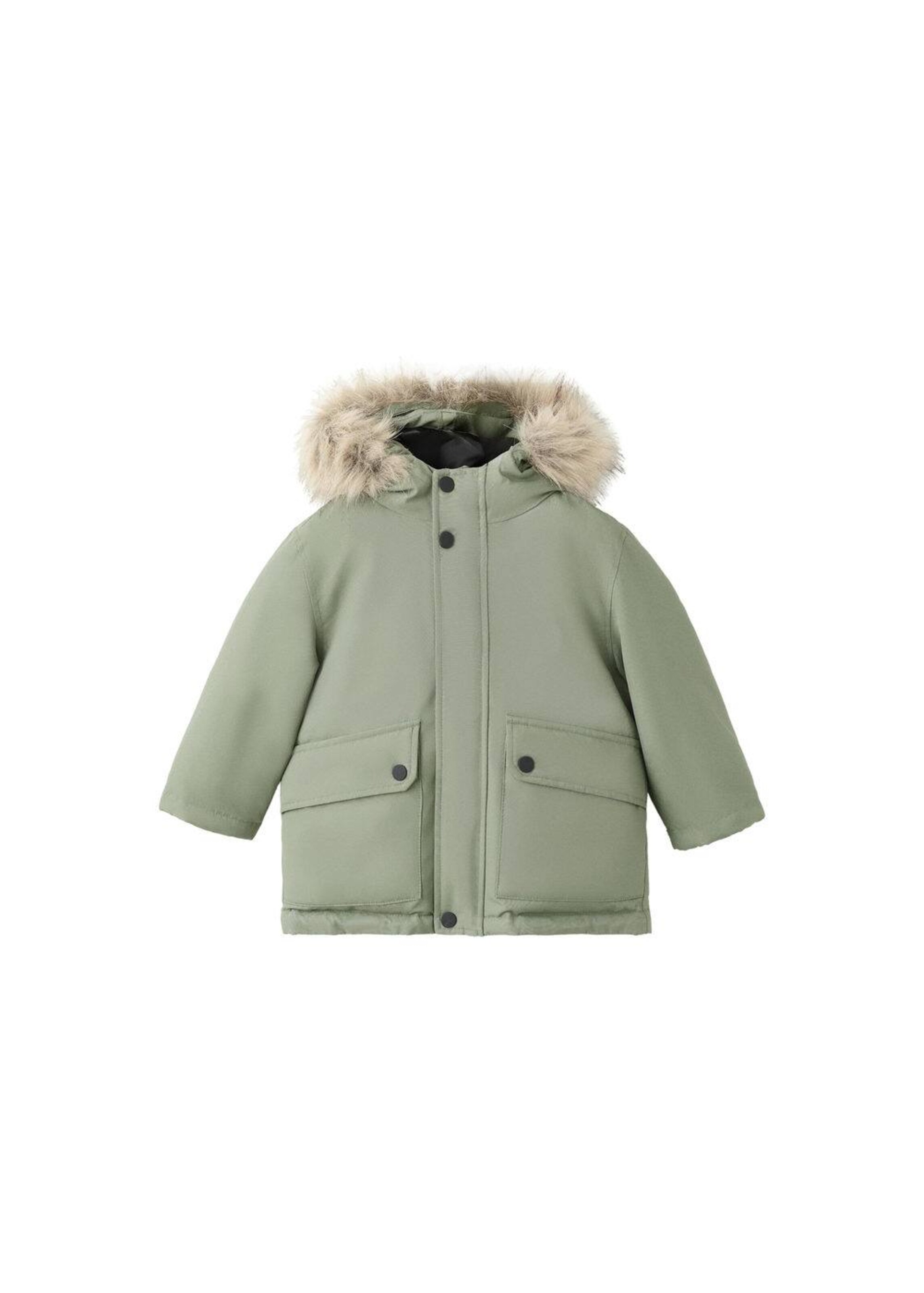 MANGO KIDS Winter Jacket in Green: front