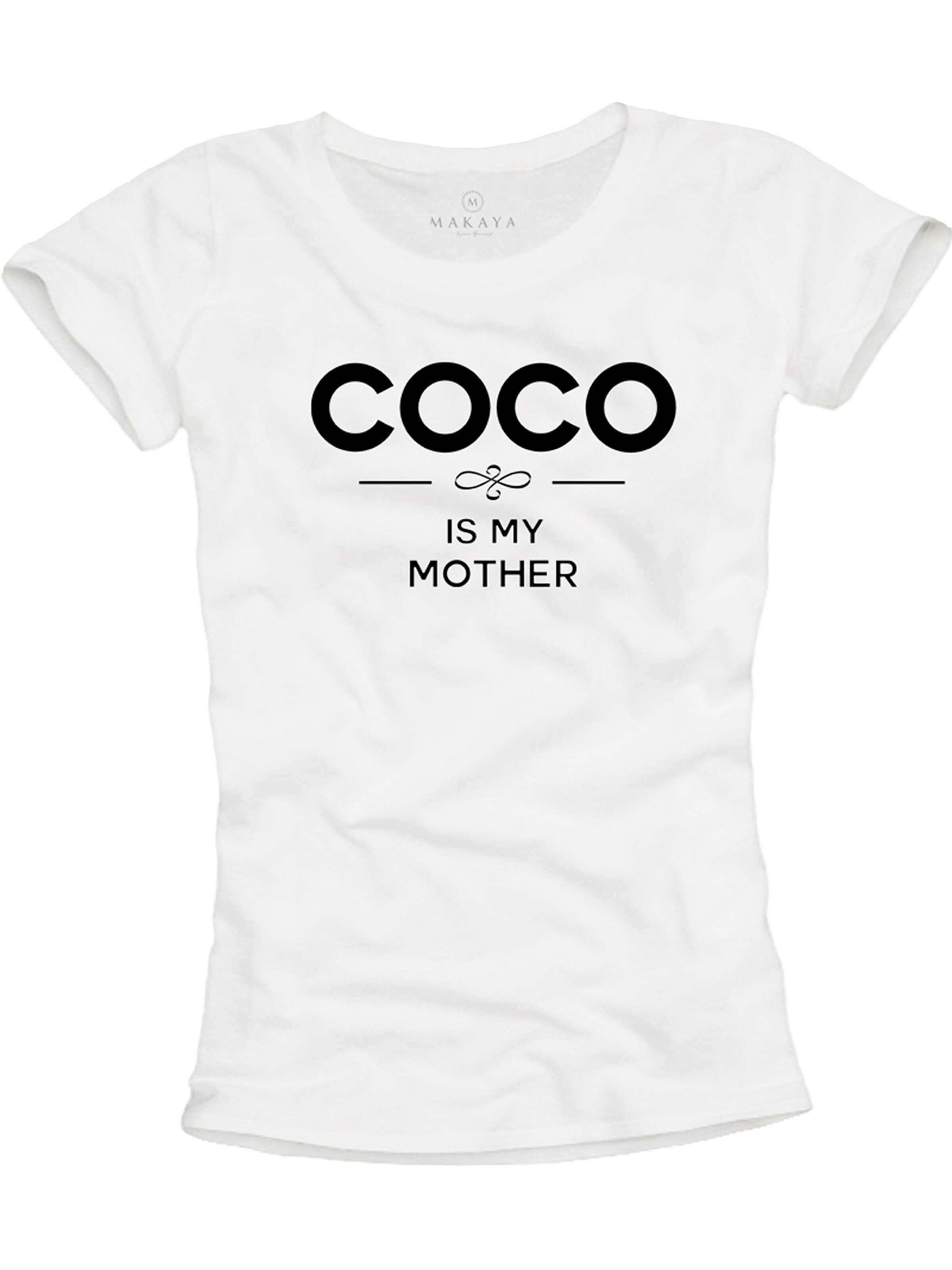 MAKAYA Shirt 'Cocois my mother' in White: front