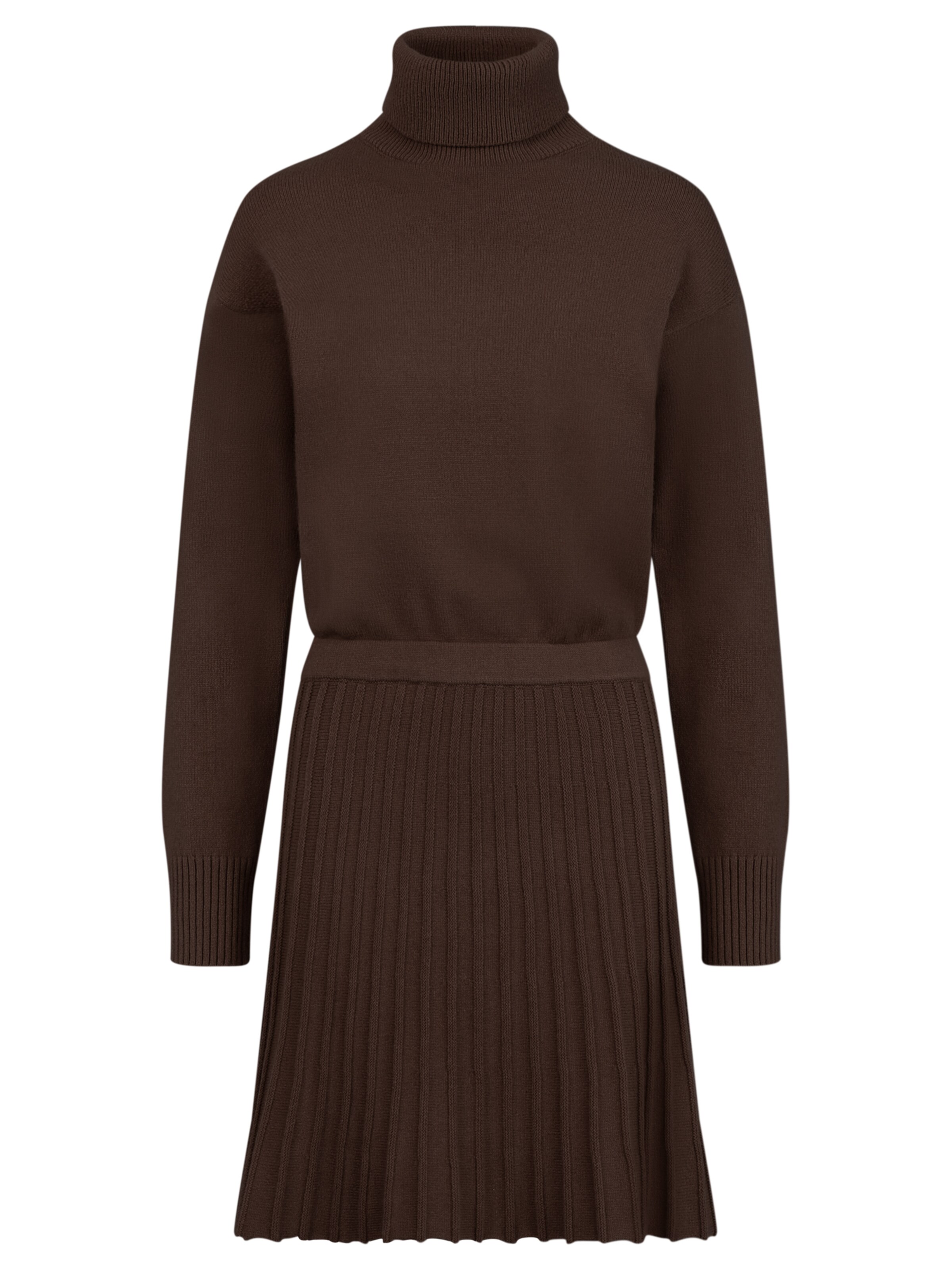 APART Strickkleid in Braun: Vorderseite