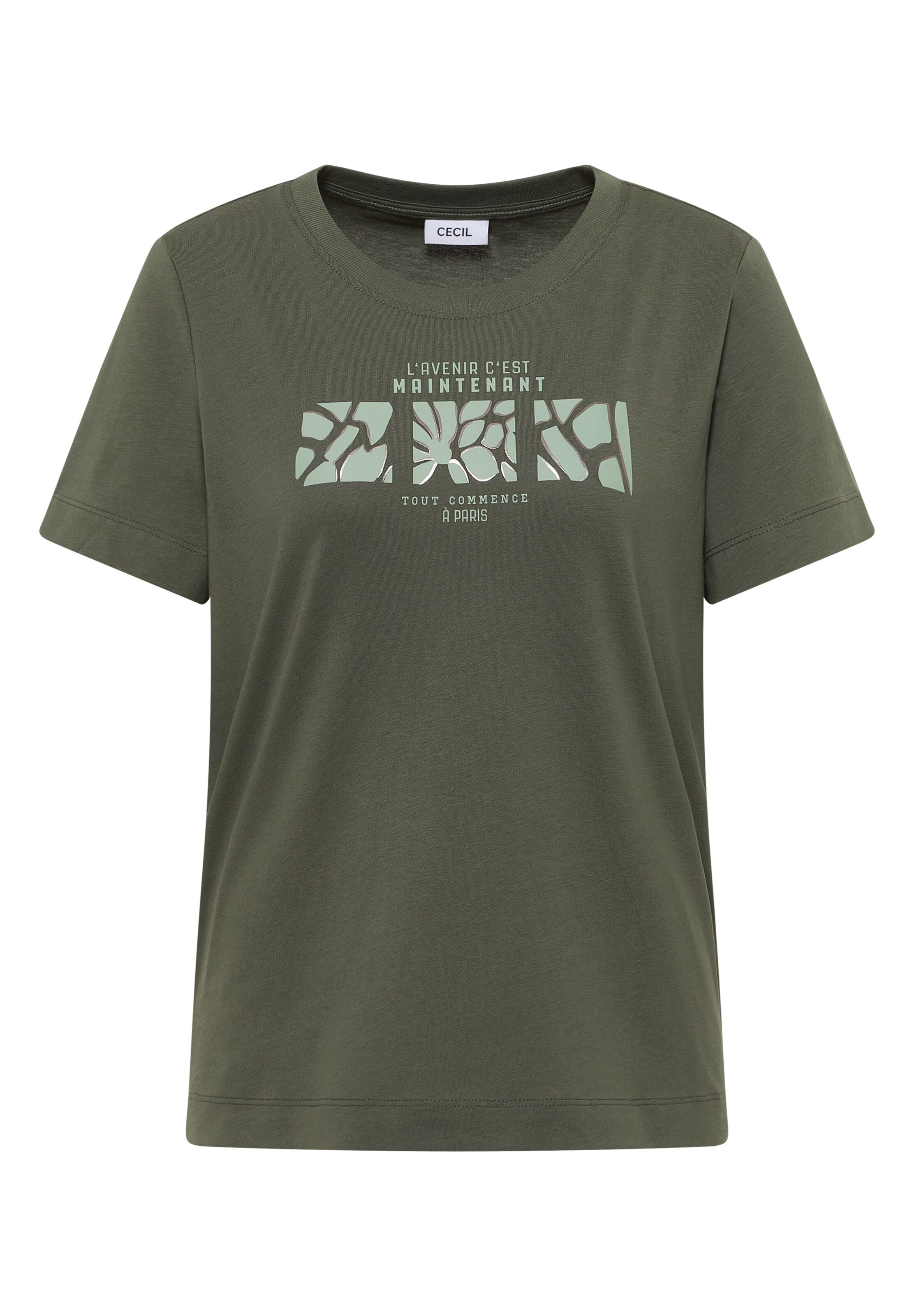CECIL T-Shirt in Grün: Vorderseite