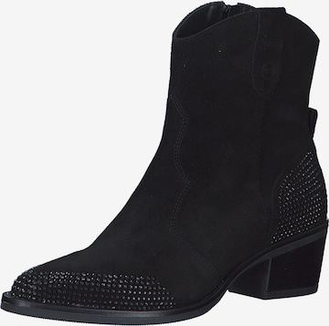 TAMARIS - Botas camperas en negro: frente