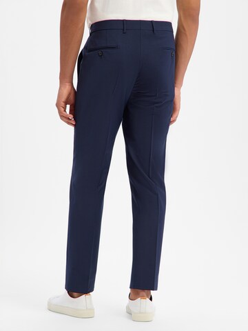 JOOP! Regular Pleated Pants 'Brad' in Blue