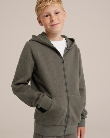 WE Fashion Sweatjacke in Grün