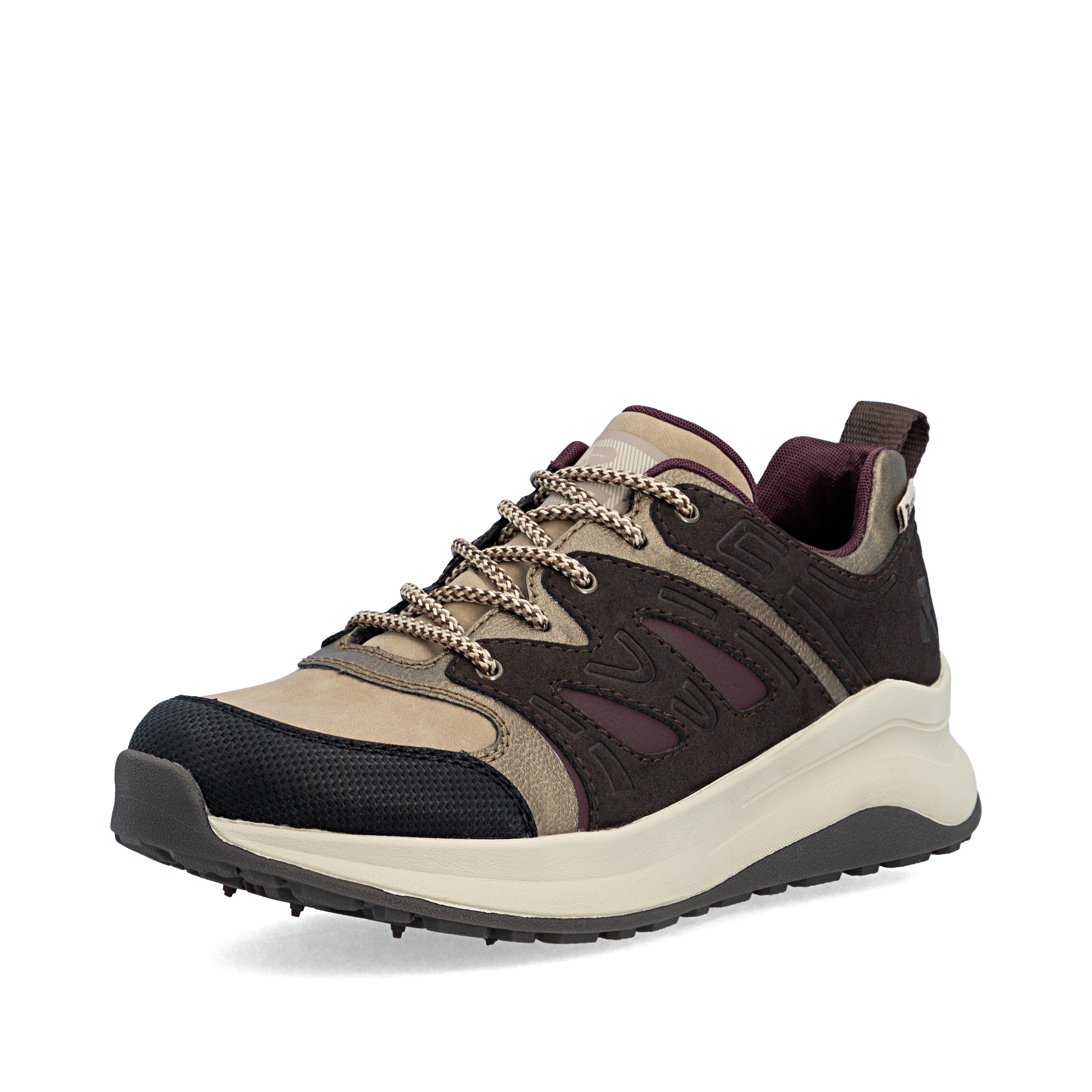 Baskets basses ' Z0900 ' Rieker en marron : devant