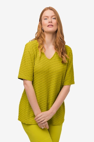 T-shirt Ulla Popken en jaune : devant