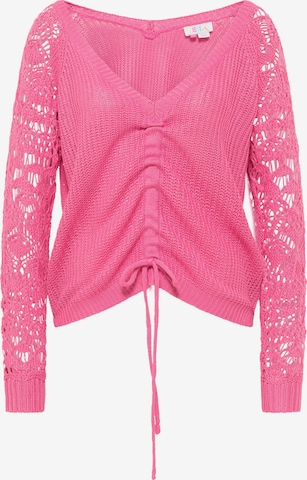 Pull-over IZIA en rose : devant