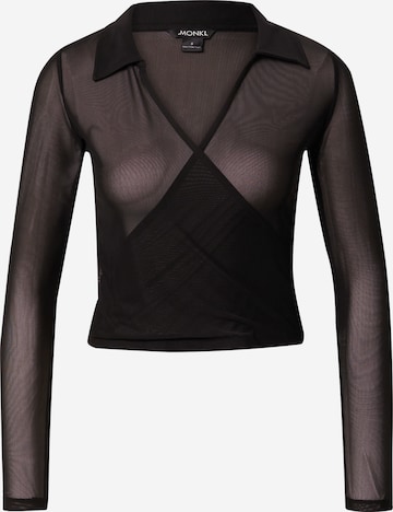 Monki Blouse in Black: front