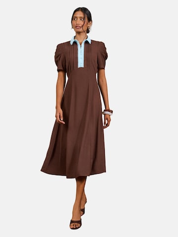 love & roses Blousejurk in Bruin: voorkant