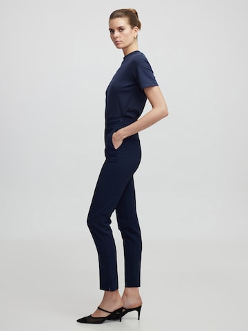 Ipekyol Skinny Trousers with creases in Blue