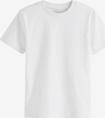 T-Shirt Next en blanc : devant