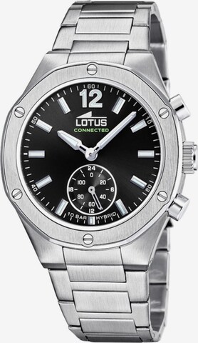Montre à affichage analogique Lotus en noir : devant