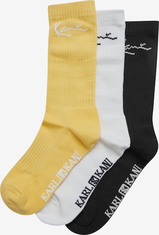 Chaussettes Karl Kani en jaune : devant