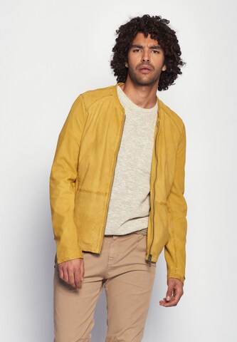 Maze Between-Season Jacket ' Dobson ' in Yellow: front