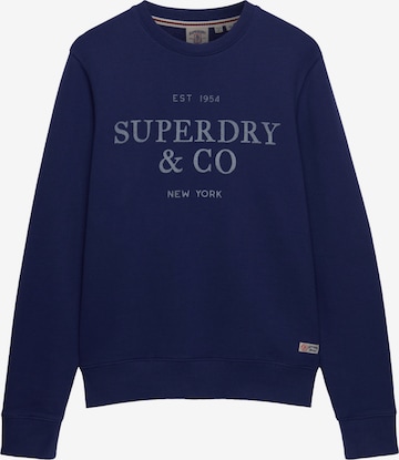 Superdry & Co Sweatshirt '1954 Company' in Blauw: voorkant