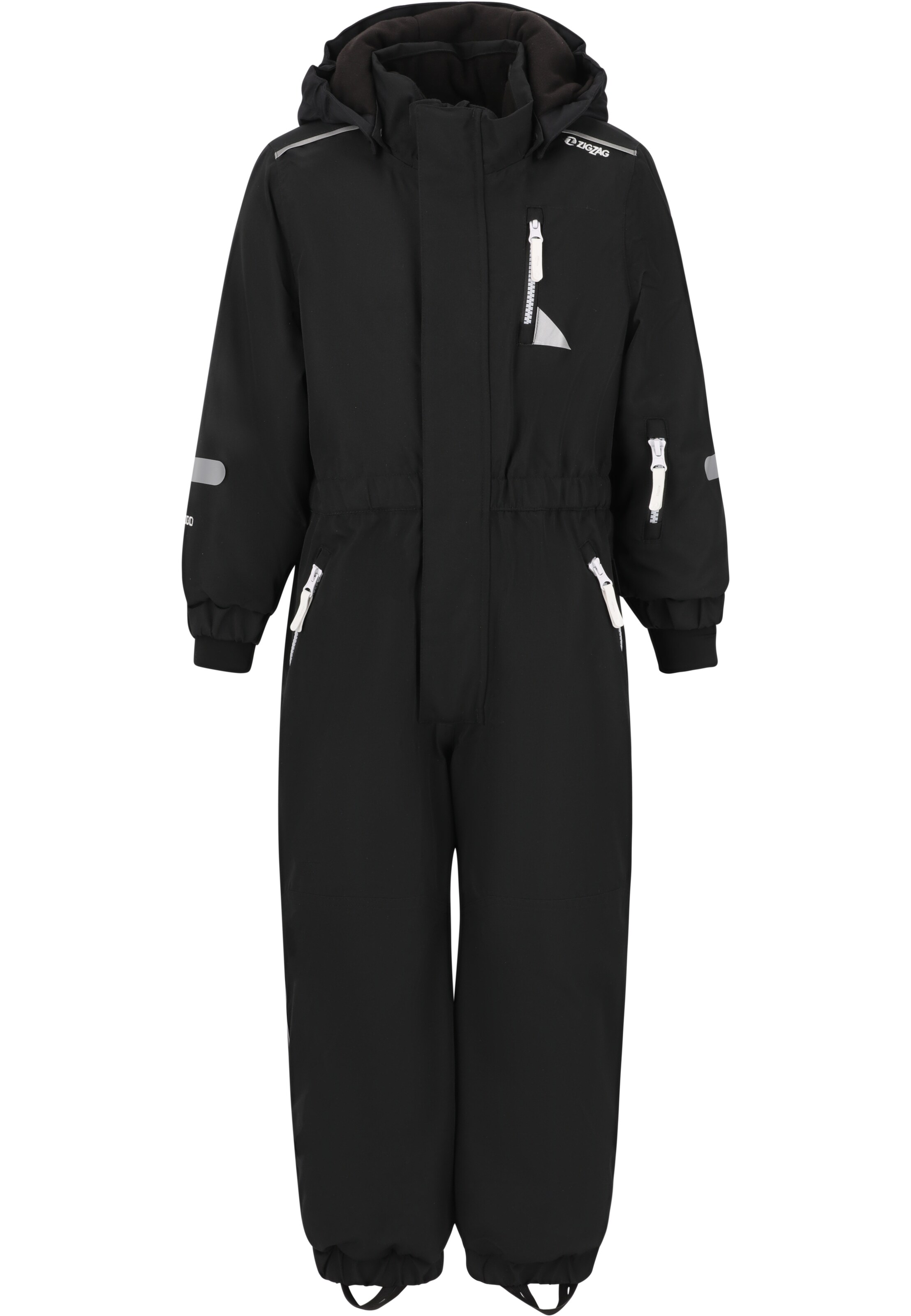 ZigZag Overall 'Winterfun' in Schwarz: Vorderseite
