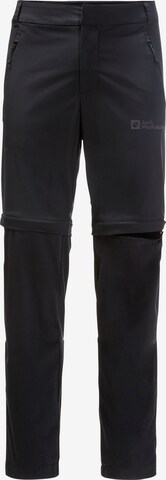 JACK WOLFSKIN - regular Pantalón de montaña en negro: frente