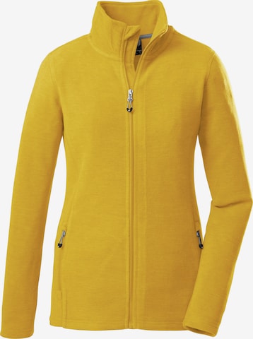 KILLTEC Athletic Fleece Jacket in Yellow: front