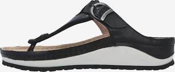 BERKEMANN T-Bar Sandals 'Mila' in Black: front